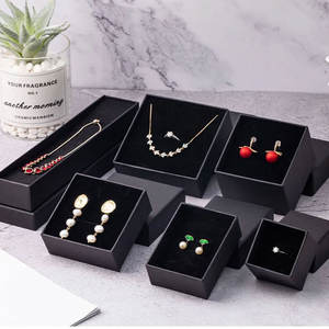 Caja de joyería de papel Kraft, anillo, collar, pulseras, brazaletes, embalaje, caja de exhibición de regalo, caja, envoltura de regalo para fiesta de cumpleaños de boda - Product Image 5