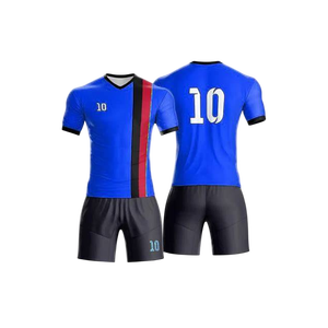 Customizable Football Uniform Set Short Sleeve Elastic Waist Unisex All Seasons Quick Dry Breathable 100% <b>Polyester</b> Fabric - Product Image 5