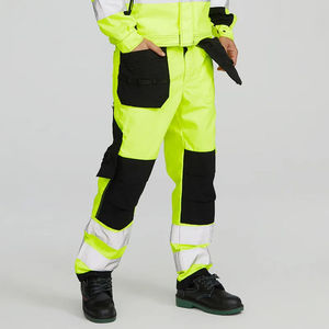 Pantalones de Trabajo de Seguridad Reflectantes de Alta Calidad, 100% Algodón, Ropa de Trabajo Protectora para Trabajadores de la Construcción - Product Image 3