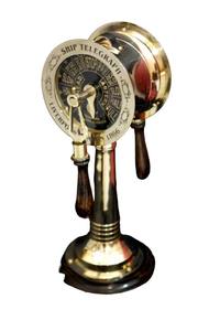 Telégrafo náutico de latón con detalles auténticos para oficina en casa e Interior marino - Product Image 6