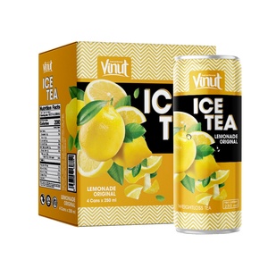 Floz-4 latas de té de hielo, Original, zumo de limón, OEM, bebida, muestra gratis, 8,5 - Product Image 1