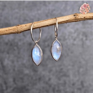 Beau 8x10mm Turquoise lunette ensemble boucle d'oreille attrayant 925 en argent Sterling plaqué or boucle d'oreille bijoux pour la saint-valentin - Product Image 3