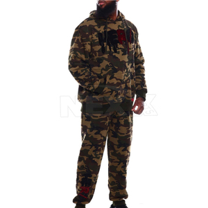 Ensemble de survêtement deux pièces pour homme, vêtements de sport d'hiver, fitness, molleton technique, entraînement, léger, écologique, service OEM personnalisé - Product Image 1