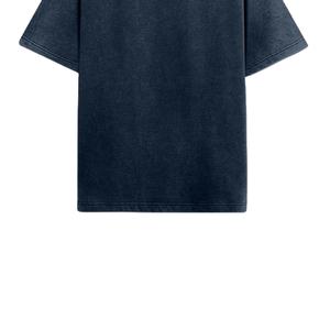 T-shirt vintage personnalisé avec logo, effet délavé, coton lourd, coupe ample, 100% coton pour homme - Product Image 5