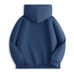 400 Gsm vierge hommes entièrement personnalisé fait confortable Streetwear coton personnalisé poids lourd solide pull à capuche - Product Image 4