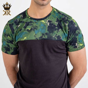 Meilleure vente de t-shirt décontracté pour homme séchage rapide couleur unie tissu tricoté de haute qualité bon pour un usage quotidien - Product Image 3