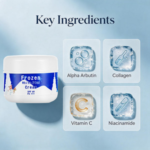 Crème Visage Blanche Congelée Marque Blanche : Estompe les Taches Brunes, Prévient les Coups <span class=keywords><strong>de</strong></span> <span class=keywords><strong>Soleil</strong></span>, Nourrit les Peaux Sèches – AHA, Alpha Arbutine, Vitamine C - Product Image 5