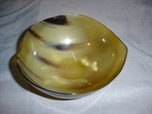 Bas prix corne bol de service assiettes qualité artisanat vaisselle couverts ensemble pour Table à dîner nouvelle Collection inde - Product Image 5