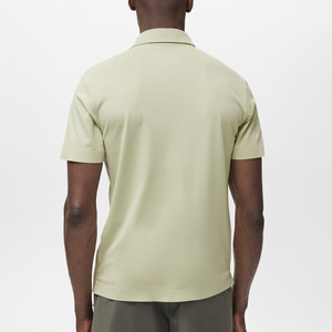 OEM/ODM Sur mesure Chemises pour hommes à manches courtes unies vierges 100% coton jersey de haute qualité Séchage rapide Léger - Product Image 5