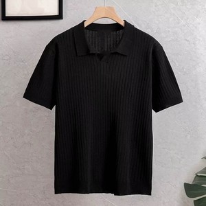 Camiseta de Manga Corta para Hombre, Nueva, de Alta Calidad, Tejida a Medida, 100% Algodón, de Secado Rápido, para Uso Casual, Anti-encogimiento - Product Image 3