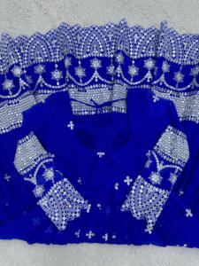 Beau costume de créateur-Pent et Dupatta avec séquence avec fil - Product Image 3