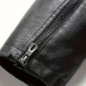 Varsity <b>Jacket</b> with Stand Collar and Front Logo Hooded Vintage Style-Wholesale - Product Image 2