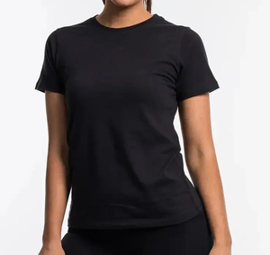 2023 Logo personnalisé imprimé blanc t-shirts haute qualité plaine femmes t-shirt femmes ample à manches courtes bambou t-shirts - Product Image 1