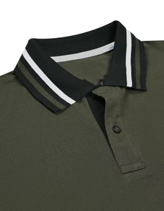 Nueva Venta caliente al por mayor de alta calidad personalizado impreso transpirable de punto de algodón Slim Fit hombres para camisas - Product Image 2