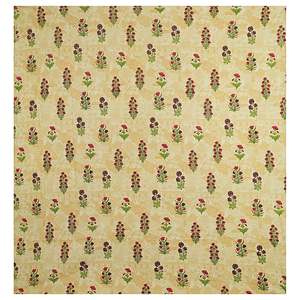 Beige & Green Floral 240 TC 100% Cotton Bedsheet Set Super <b>King</b> <b>Size</b> with 2 Pillow Covers 3-Piece Set (SHKV1075) - Product Image 4