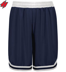 Pantalones cortos deportivos en blanco de secado rápido para hombre de alta calidad, pantalones cortos de baloncesto de malla de sublimación personalizados con bolsillos - Product Image 4