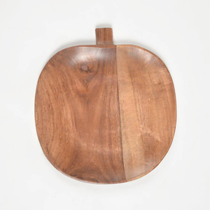 Plateau de service en bois sculpté à la main dernier plateau en bois de service de nourriture pour la maison hôtel et restaurants décor - Product Image 2