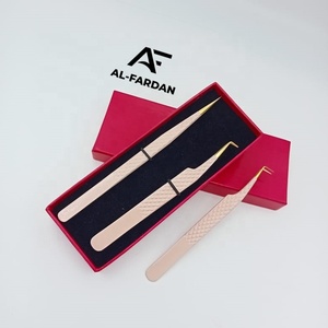 แหนบต่อขนตาขายดี สีเบจนู้ด ปลายทอง 90 องศา แหนบตรงสำหรับแยกขนตา ปลายไฟเบอร์ - Product Image 5