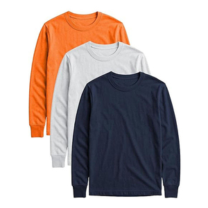 เสื้อสเวตเชิ้ตผู้ชายทรงปกติ สีพื้น ผ้าฝ้ายคุณภาพสูง 100% สวมใส่สบาย - Product Image 1