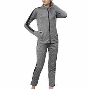 Women's Summer XS Size Tracksuit Set Soft <b>Stretch</b> <b>Fabric</b> Zipper Jacket and Fitted for Casual Daily Wear Gym Workout or Travel - Product Image 1