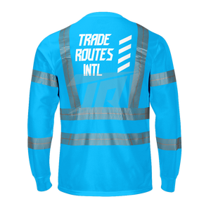 "Juego de ropa de trabajo de seguridad reflectante Premium Overall Baberos Camisa abotonada Cuello redondo Poliéster impermeable" - Product Image 3