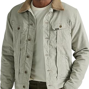 Chaqueta vaquera extragrande de lona gruesa para hombre de alta calidad con logotipo personalizado estilo Hip Hop para invierno al por mayor - Product Image 4