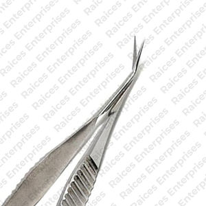 Ciseaux de capsulotomie en acier inoxydable réutilisables avec embouts inclinés Instrument médical Capsulotomie ophtalmique pour les yeux Ciseaux de Vanna - Product Image 6