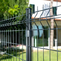 Vente directe d'usine Garde-corps en colonne de pêche Maille de fil métallique 3D Clôture décorative pour jardin