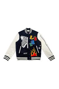 Chaqueta universitaria de mezcla de lana para hombre, abrigo universitario de estilo bomber con botones retro para uso diario, deportes y moda callejera para uso informal - Product Image 5