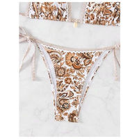Ensemble de bikini sexy pour femmes, maillot de bain deux pièces avec logo sur le devant, réversible et coupe-vent, service OEM