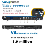 LED Video Kontrol Cihazı Novastar V6 İç Mekan Dış Mekan Reklamcılığı Tam Renkli 4K HD Ekran İşlemcisi Uzaktan Kumanda