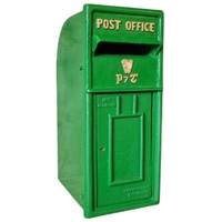 Buzón de Correo Real de Hierro de Alta Calidad, Estilo Británico Rojo, Montado en la Pared, para Exterior, con Cerradura, Precio de Fábrica