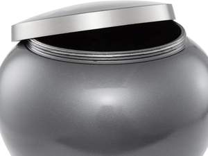 เหยือกสัตว์เลี้ยงสําหรับสุนัขและแมวเถ้าอนุสรณ์การเผาศพอุ้งเท้าพิมพ์เหวี่ยง - สีเทาขนาดใหญ่สูงสุด 85 ปอนด์ - Product Image 6