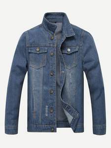 Vestes en jean d'hiver vintage Champ King pour hommes, boutonnées, 100 % coton, lavage à l'eau de Javel écologique, tendance 2025 - Product Image 4