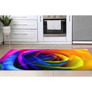 <b>Cool</b> Rug, Colorful Rose Floral Luxury Flower Personalized Gifts Salon <b>Decor</b>,Nonwoven Soft Rug - Product Image 4