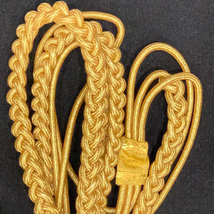 Aiguillette ชุดยูนิฟอร์มทำจากทองไมลาร์สีกรมท่าหรือใช้ในพิธีการไหล่ปรับแต่งได้ตามต้องการ - Product Image 4