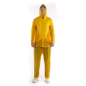 Vente en gros imperméable de haute qualité Vêtements de pluie en stock d'usine Imperméable d'extérieur imperméable en PVC pour adultes - Product Image 1