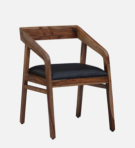 Fauteuil Vinod en teck massif de haute qualité avec tissu de couleur naturelle pour intérieur et extérieur. - Product Image 2
