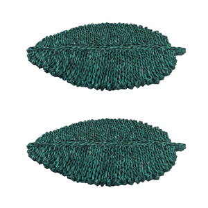 Hot Selling Leaf Shaped Seagrass <b>Placemat</b> Natural <b>Placemats</b> & Coaster For Party Decor Table Decor Wholesale From Vietnam - Product Image 2