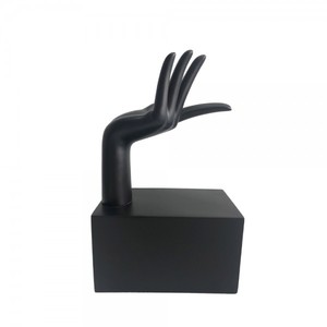 Sculpture abstraite faite à la main, maison, hôtel, Design moderne, décoration enduite de poudre noire mate, ornements - Product Image 4