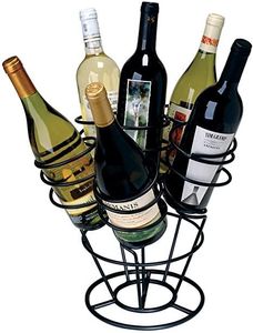 Porte-bouteille de vin en métal créatif porte-bouteille de vin unique en métal décoration de la maison printemps Tricycle Style support de vin - Product Image 5