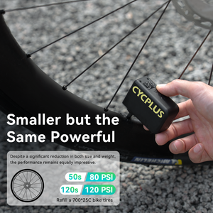 CYCPLUS AS2 <span class=keywords><strong>Pompe</strong></span> à vélo mini portable <span class=keywords><strong>rechargeable</strong></span> avec manomètre - Product Image 4