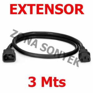 Cable de Extensión de Corriente de Cobre de 3 Metros y 13A con Enchufe KC/BS/AC y Extremo Hembra IEC - Product Image 1