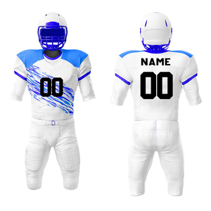 Uniforme de Fútbol Americano con Diseño Sublimado, Cuello en V, para Entrenamiento de Club, Talla Grande, Transpirable, de Secado Rápido, con Nombre y Número del Equipo - Product Image 3