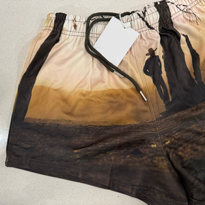 Couleur personnalisée de qualité supérieure Short de rugby de base pour hommes de grande taille avec cordon de serrage avec poches - Product Image 3