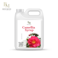 Sirup Kelopak Bunga Camellia Bosmos 5kg Botol Cair - Bersertifikat HALAL/HACCP/ISO 22000 Sirup Konsentrat Bubble Tea Terbaik Taiwan