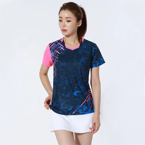 Personalizado de alta calidad de secado rápido transpirable bádminton uniforme mujeres/hombres uniformes de tenis de mesa - Product Image 4