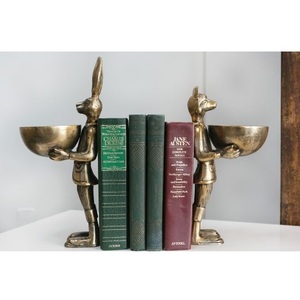Soporte de libros con acabado de aluminio y plata para mesa de oficina, decoración de centro de mesa en venta - Product Image 2