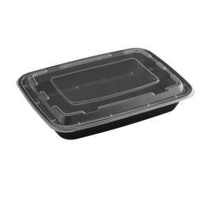 ProTakeOut 16 oz Rectangular Microwaveable Food <b>Containers</b> <b>Lids</b> 150 Sets BPA-Free Reusable Leak-Resistant <b>Plastic</b> 7.8x5.5 - Product Image 1