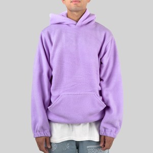 Sudaderas con capucha de lana polar a granel unisex Diseño de impresión 3D de material suave de secado rápido con logotipo bordado para entusiastas del aire libre en invierno - Product Image 4